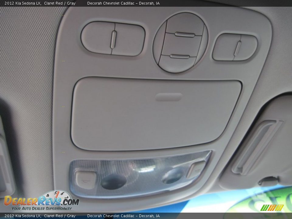 2012 Kia Sedona LX Claret Red / Gray Photo #16