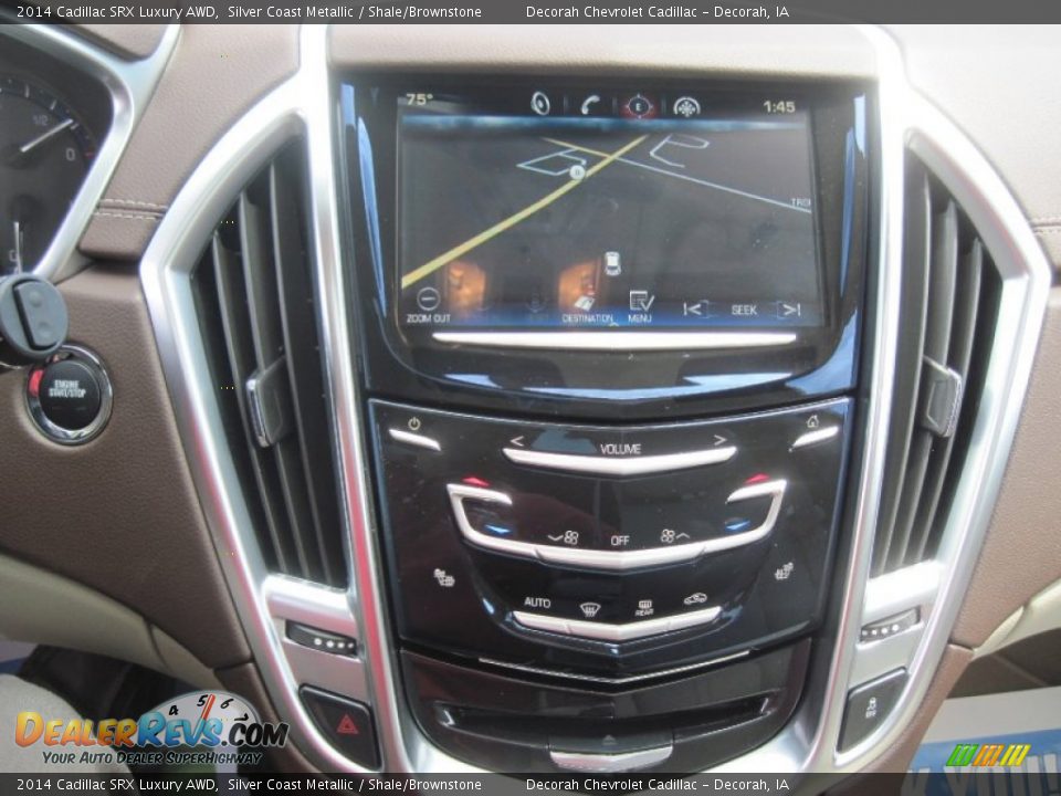 2014 Cadillac SRX Luxury AWD Silver Coast Metallic / Shale/Brownstone Photo #13