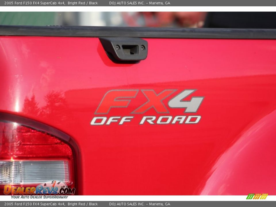 2005 Ford F150 FX4 SuperCab 4x4 Bright Red / Black Photo #13