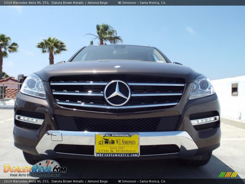 2014 Mercedes-Benz ML 350 Dakota Brown Metallic / Almond Beige Photo #2