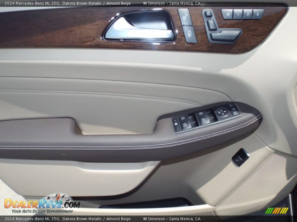 2014 Mercedes-Benz ML 350 Dakota Brown Metallic / Almond Beige Photo #6