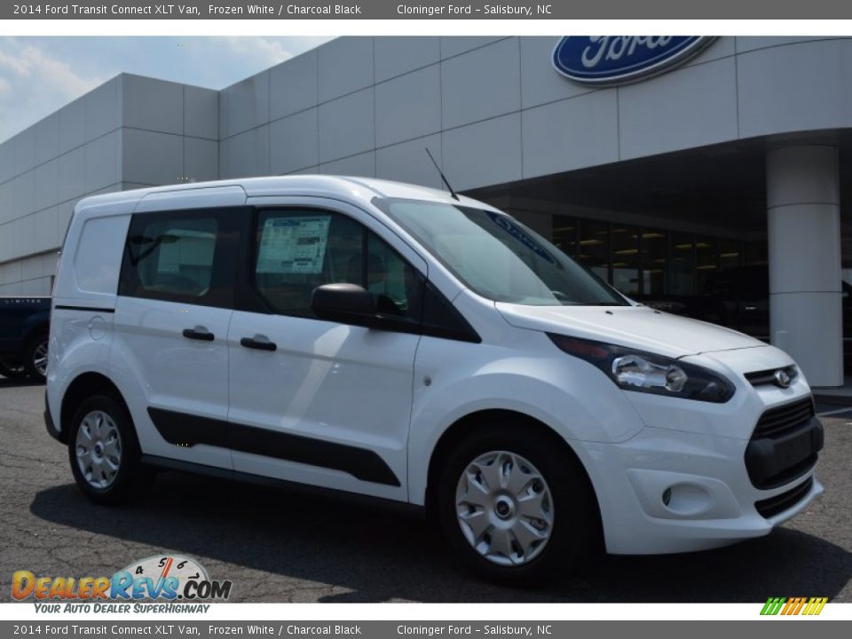 Frozen White 2014 Ford Transit Connect XLT Van Photo #1