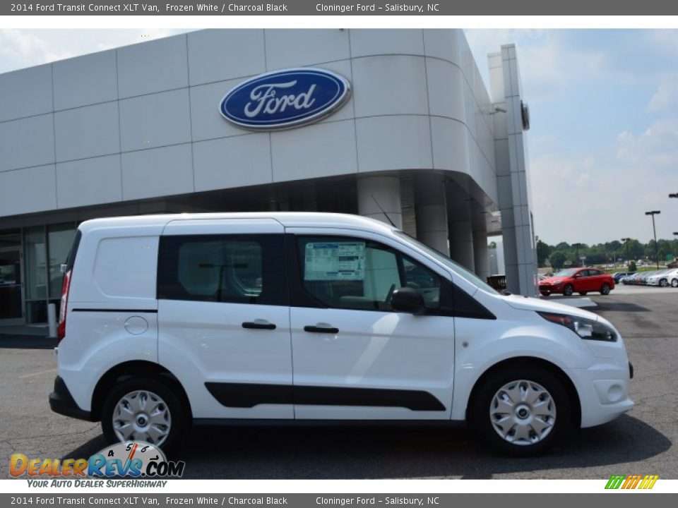 Frozen White 2014 Ford Transit Connect XLT Van Photo #2
