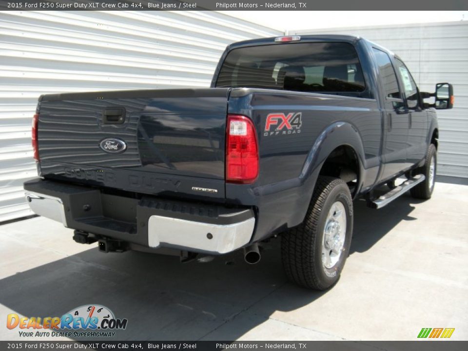 2015 Ford F250 Super Duty XLT Crew Cab 4x4 Blue Jeans / Steel Photo #4