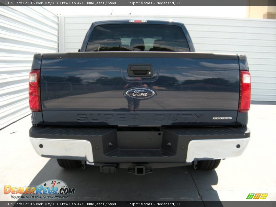 2015 Ford F250 Super Duty XLT Crew Cab 4x4 Blue Jeans / Steel Photo #5