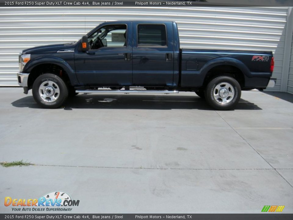 2015 Ford F250 Super Duty XLT Crew Cab 4x4 Blue Jeans / Steel Photo #6