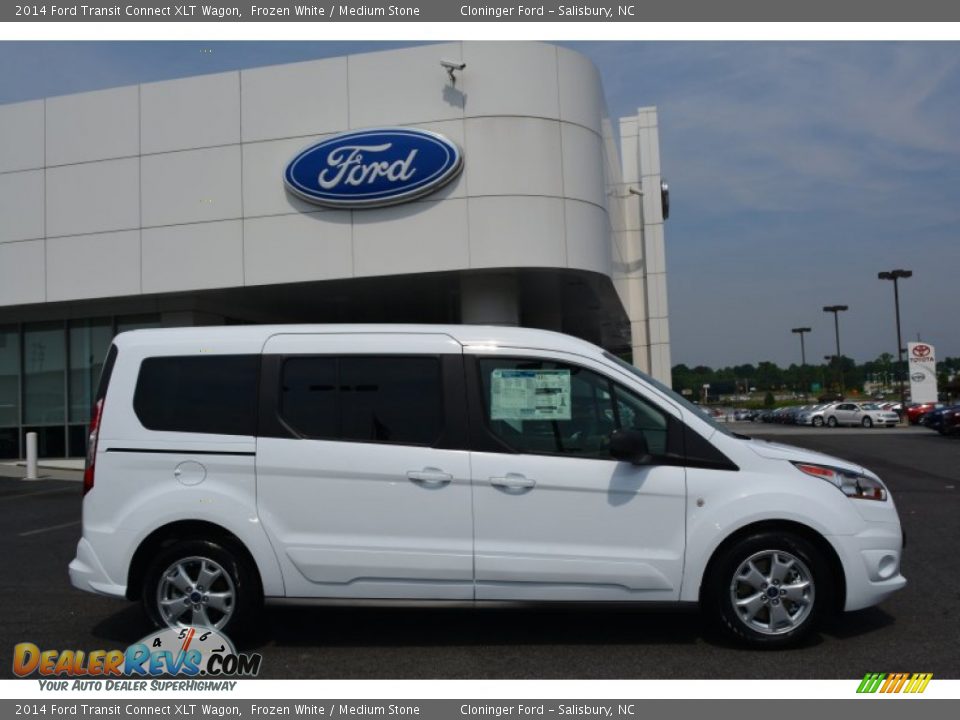 Frozen White 2014 Ford Transit Connect XLT Wagon Photo #2