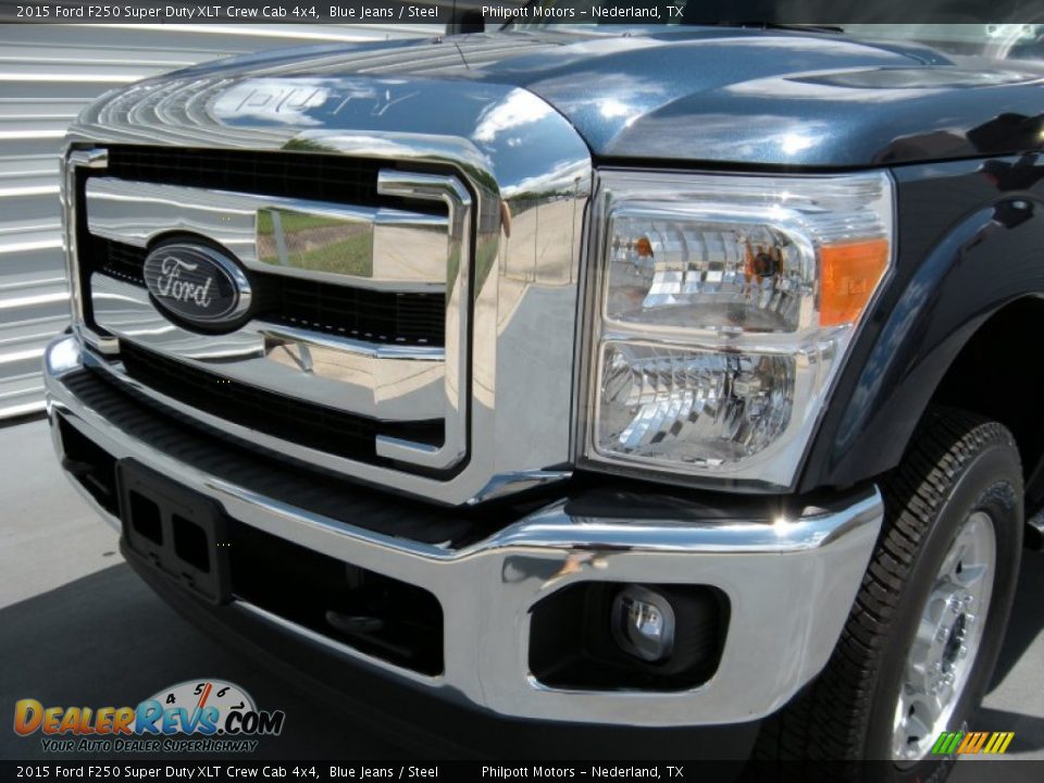 2015 Ford F250 Super Duty XLT Crew Cab 4x4 Blue Jeans / Steel Photo #10