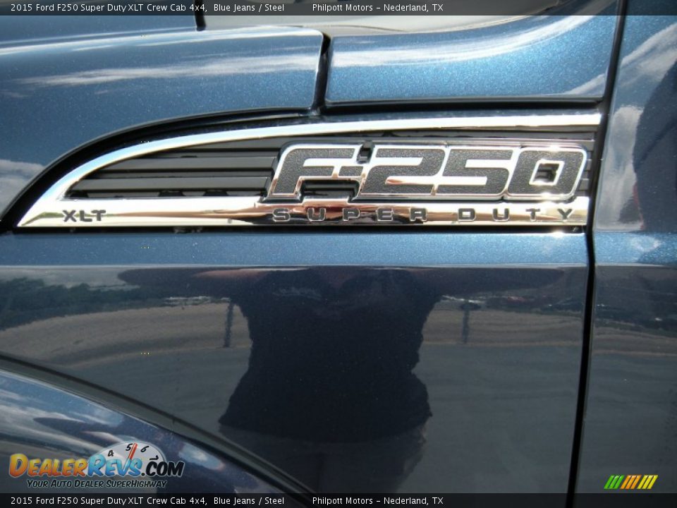 2015 Ford F250 Super Duty XLT Crew Cab 4x4 Blue Jeans / Steel Photo #13