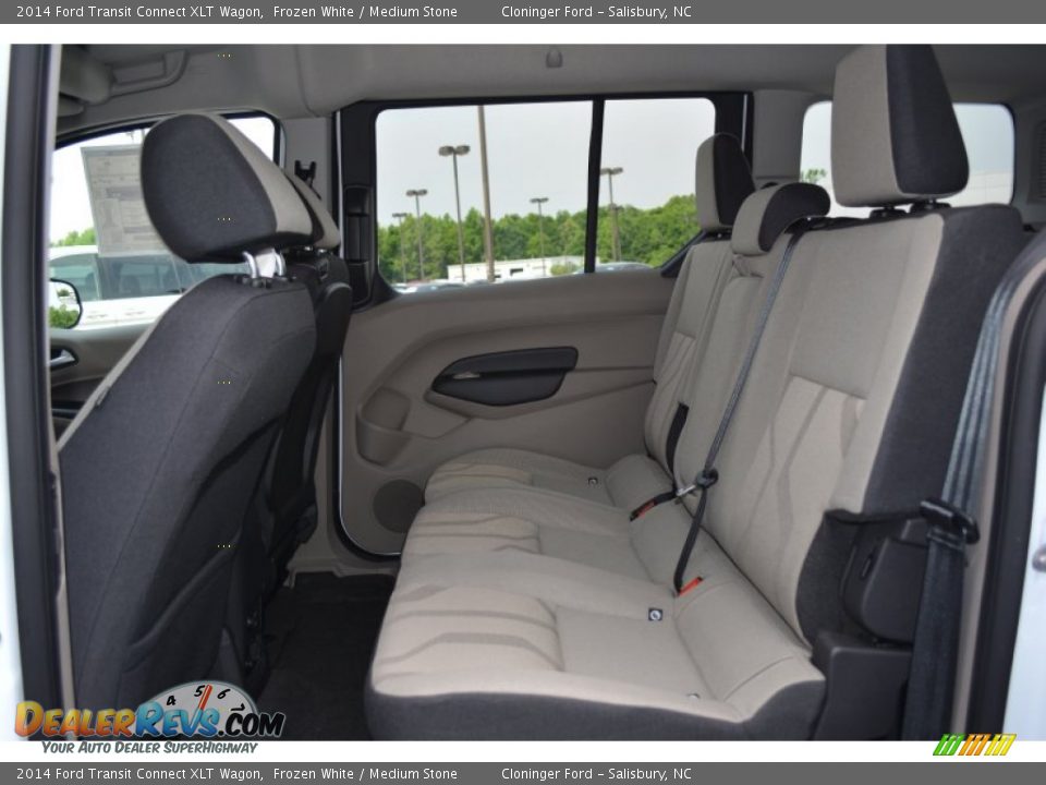 Rear Seat of 2014 Ford Transit Connect XLT Wagon Photo #8