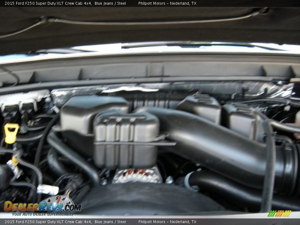 2015 Ford F250 Super Duty XLT Crew Cab 4x4 Blue Jeans / Steel Photo #19