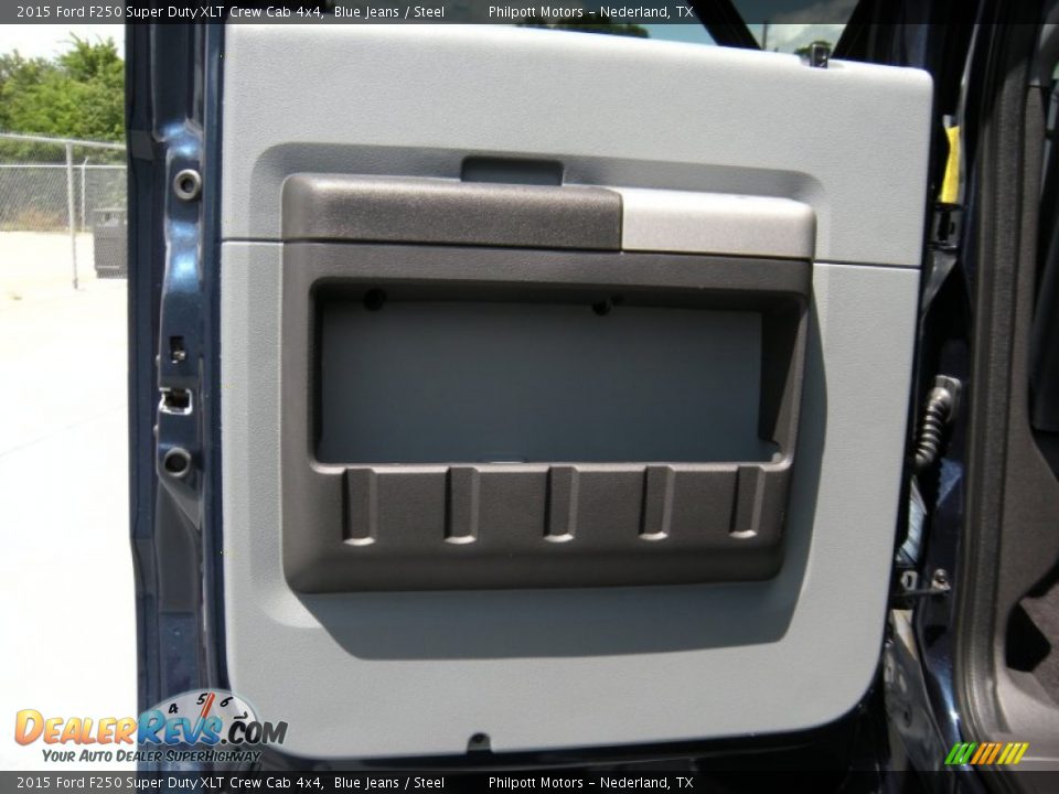 2015 Ford F250 Super Duty XLT Crew Cab 4x4 Blue Jeans / Steel Photo #21