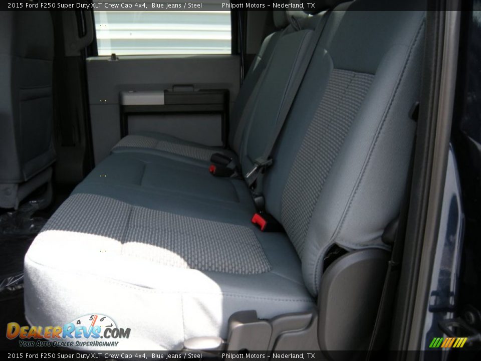 2015 Ford F250 Super Duty XLT Crew Cab 4x4 Blue Jeans / Steel Photo #22