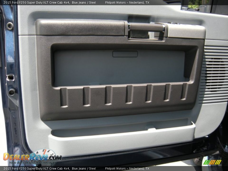 2015 Ford F250 Super Duty XLT Crew Cab 4x4 Blue Jeans / Steel Photo #23