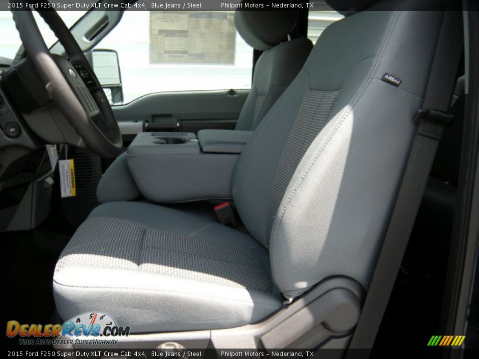 2015 Ford F250 Super Duty XLT Crew Cab 4x4 Blue Jeans / Steel Photo #26