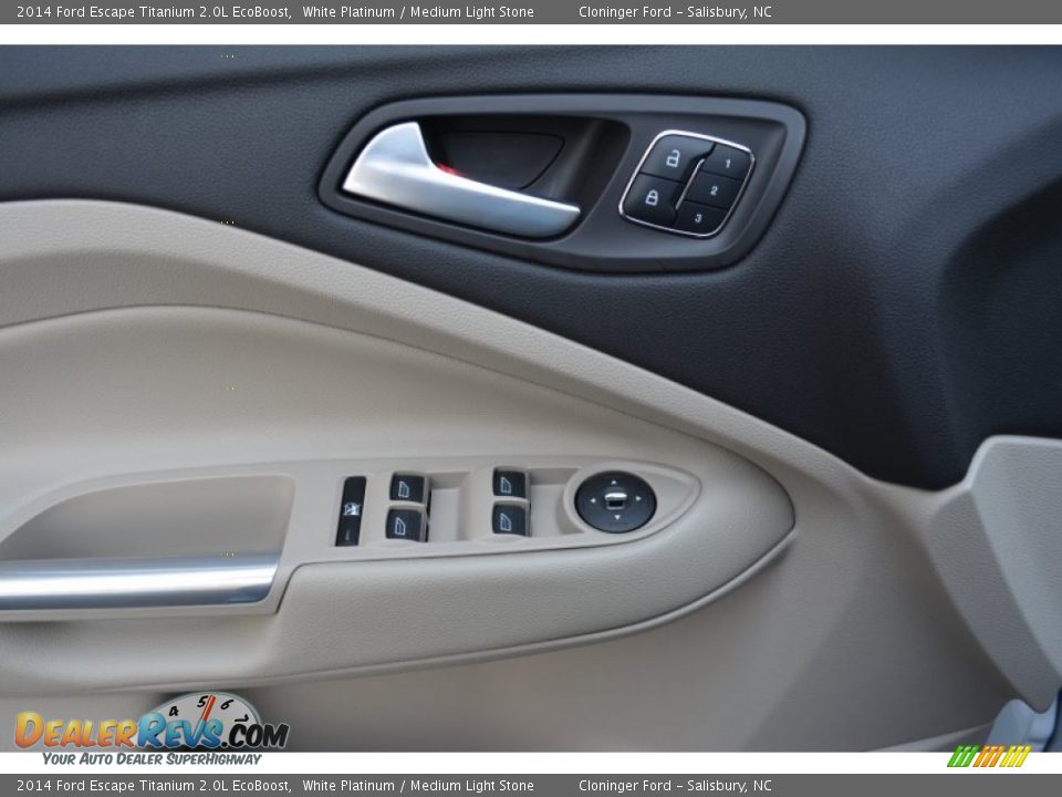 2014 Ford Escape Titanium 2.0L EcoBoost White Platinum / Medium Light Stone Photo #5