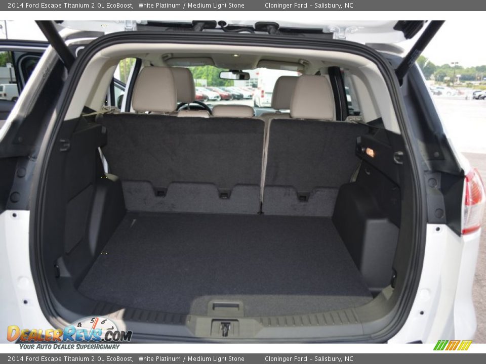 2014 Ford Escape Titanium 2.0L EcoBoost White Platinum / Medium Light Stone Photo #9
