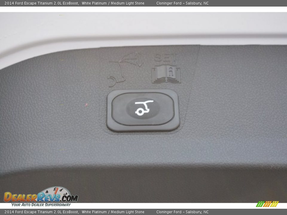 2014 Ford Escape Titanium 2.0L EcoBoost White Platinum / Medium Light Stone Photo #10