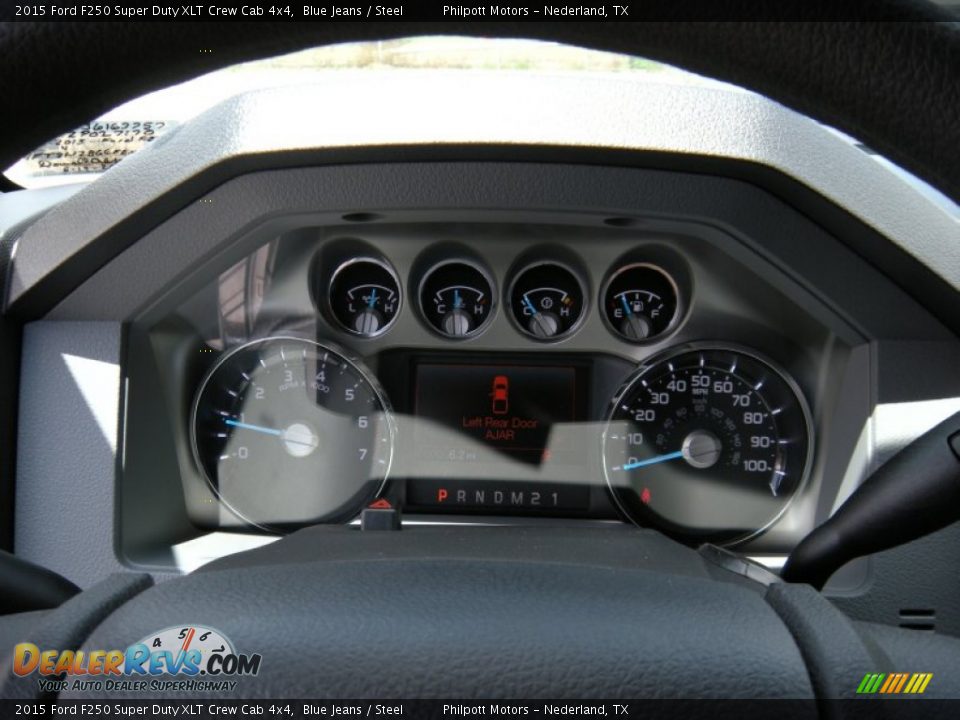 2015 Ford F250 Super Duty XLT Crew Cab 4x4 Blue Jeans / Steel Photo #36