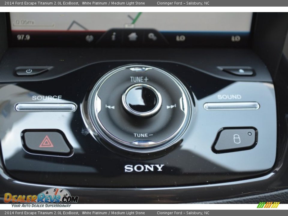 2014 Ford Escape Titanium 2.0L EcoBoost White Platinum / Medium Light Stone Photo #18