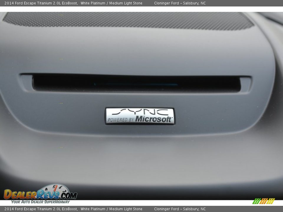 2014 Ford Escape Titanium 2.0L EcoBoost White Platinum / Medium Light Stone Photo #19