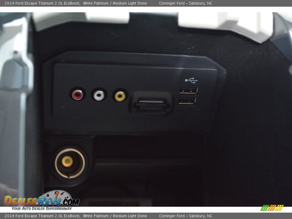 2014 Ford Escape Titanium 2.0L EcoBoost White Platinum / Medium Light Stone Photo #20