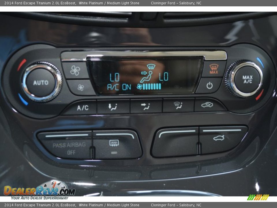 2014 Ford Escape Titanium 2.0L EcoBoost White Platinum / Medium Light Stone Photo #21