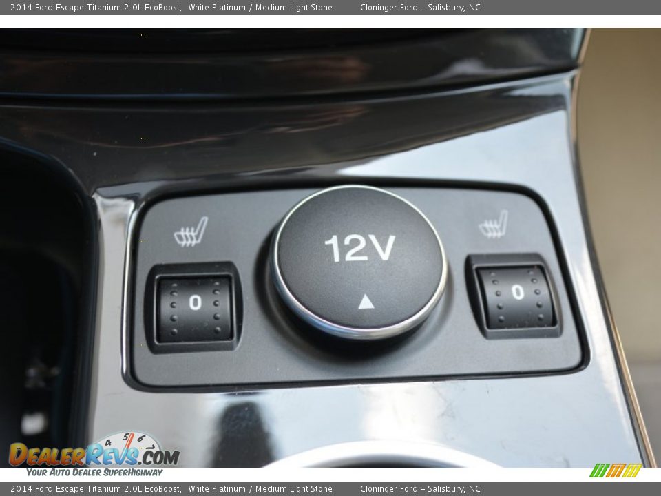 2014 Ford Escape Titanium 2.0L EcoBoost White Platinum / Medium Light Stone Photo #22