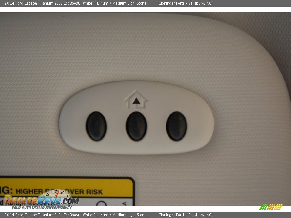 2014 Ford Escape Titanium 2.0L EcoBoost White Platinum / Medium Light Stone Photo #24