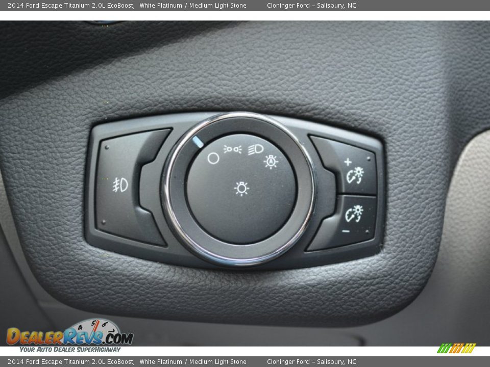 2014 Ford Escape Titanium 2.0L EcoBoost White Platinum / Medium Light Stone Photo #28