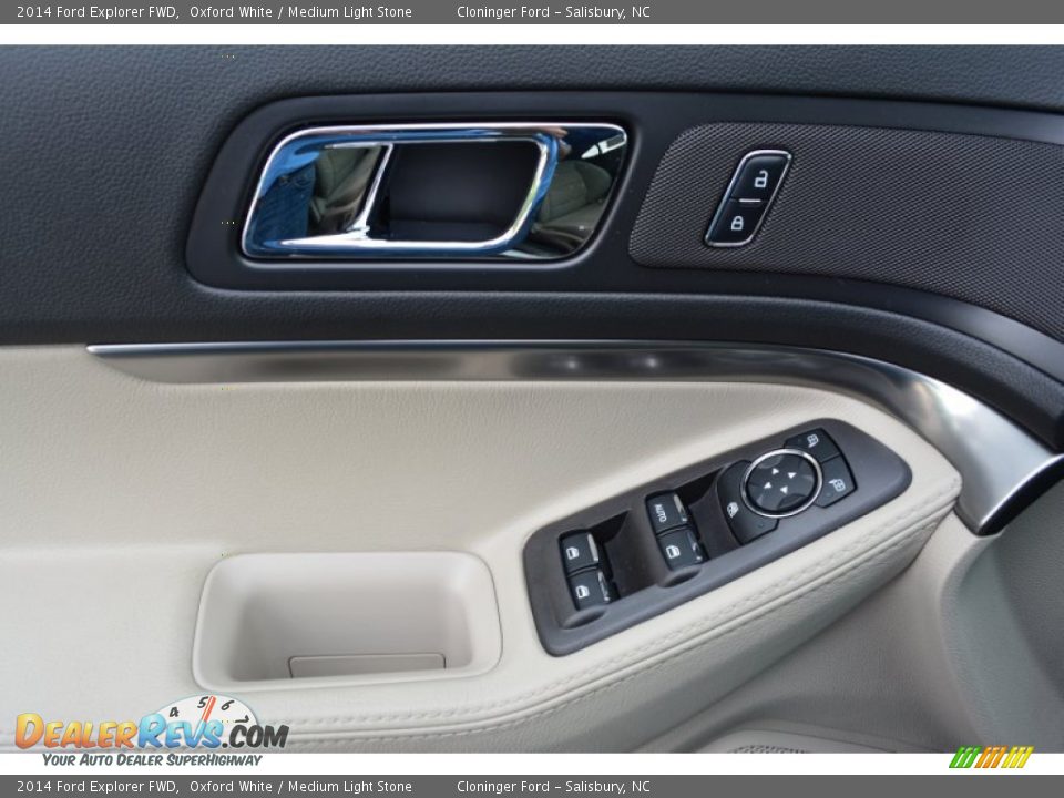 2014 Ford Explorer FWD Oxford White / Medium Light Stone Photo #5