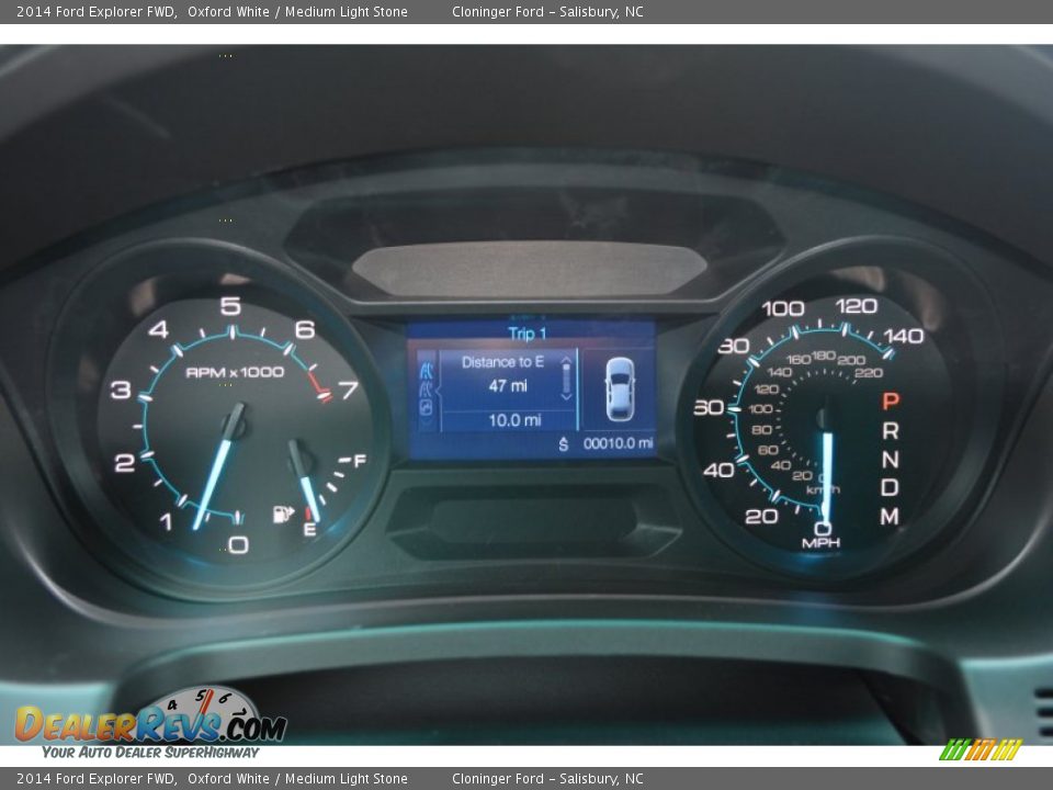 2014 Ford Explorer FWD Oxford White / Medium Light Stone Photo #22