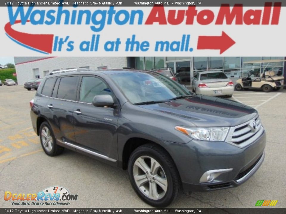 2012 Toyota Highlander Limited 4WD Magnetic Gray Metallic / Ash Photo #1