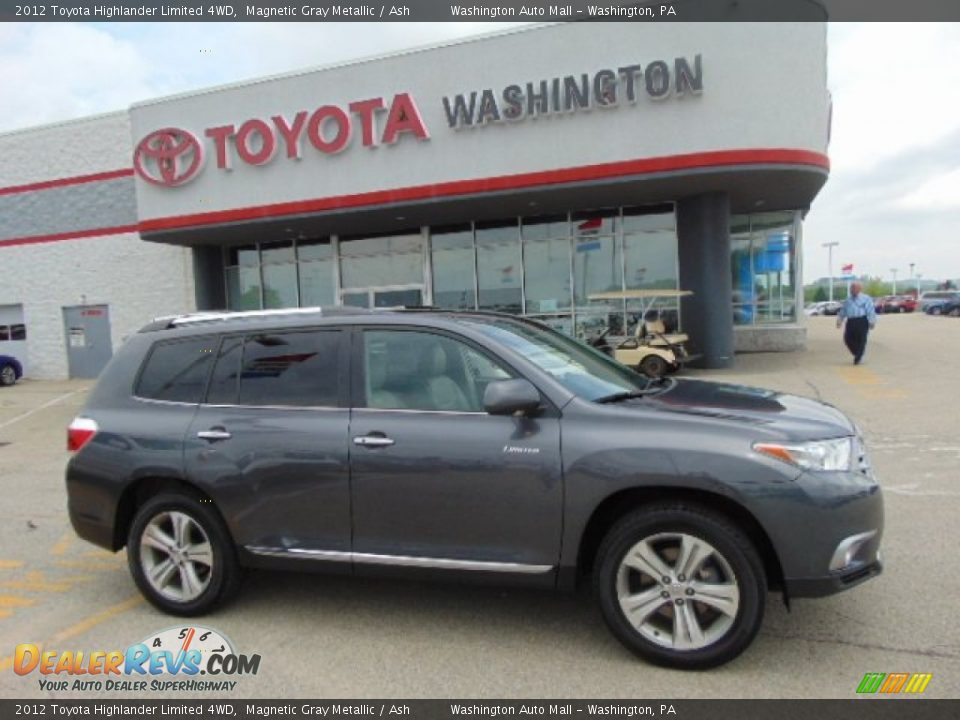 2012 Toyota Highlander Limited 4WD Magnetic Gray Metallic / Ash Photo #2