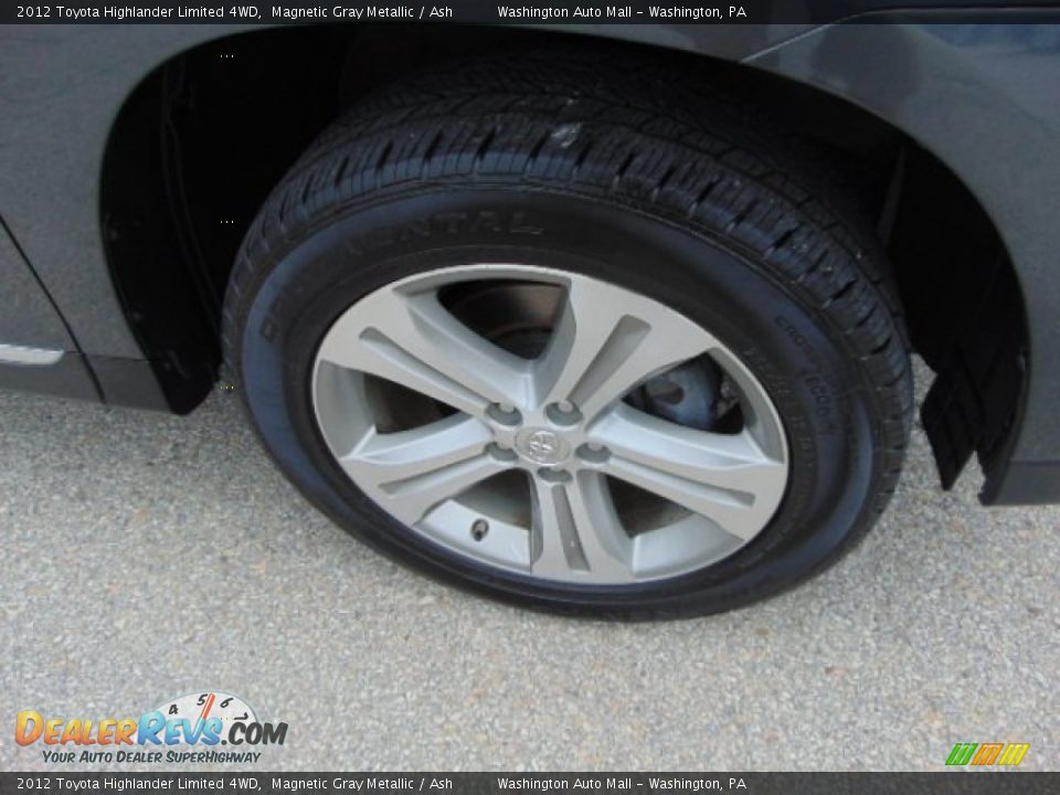 2012 Toyota Highlander Limited 4WD Magnetic Gray Metallic / Ash Photo #3