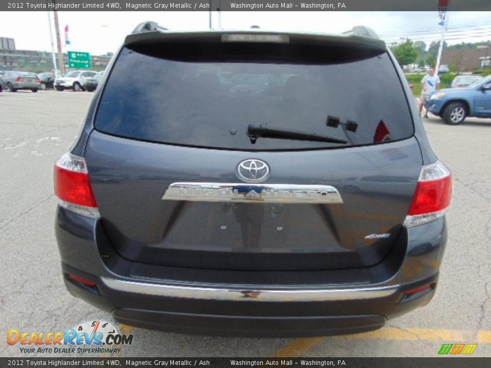 2012 Toyota Highlander Limited 4WD Magnetic Gray Metallic / Ash Photo #7