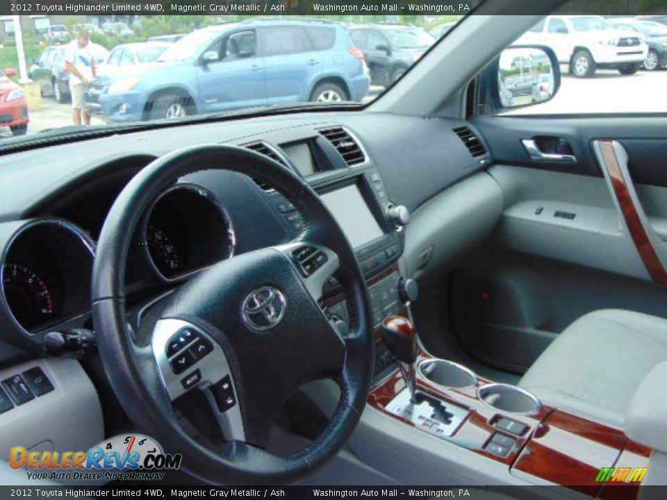 2012 Toyota Highlander Limited 4WD Magnetic Gray Metallic / Ash Photo #8