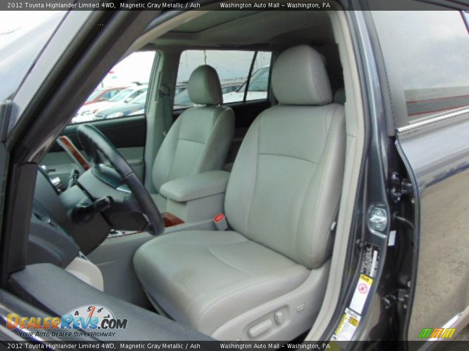 2012 Toyota Highlander Limited 4WD Magnetic Gray Metallic / Ash Photo #10