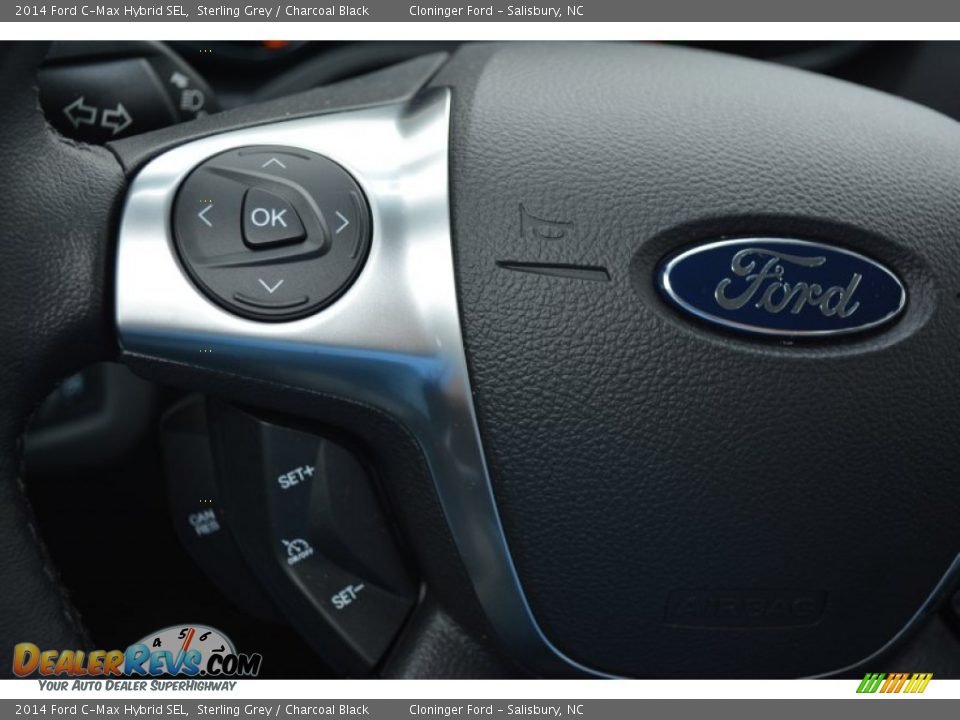 2014 Ford C-Max Hybrid SEL Sterling Grey / Charcoal Black Photo #24