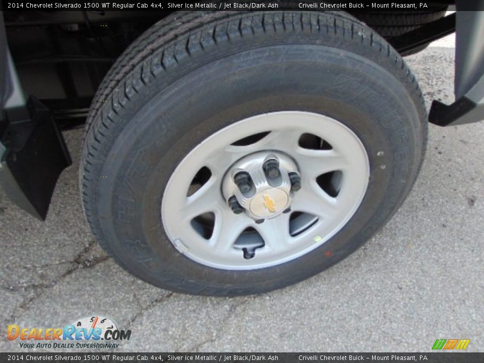 2014 Chevrolet Silverado 1500 WT Regular Cab 4x4 Silver Ice Metallic / Jet Black/Dark Ash Photo #3