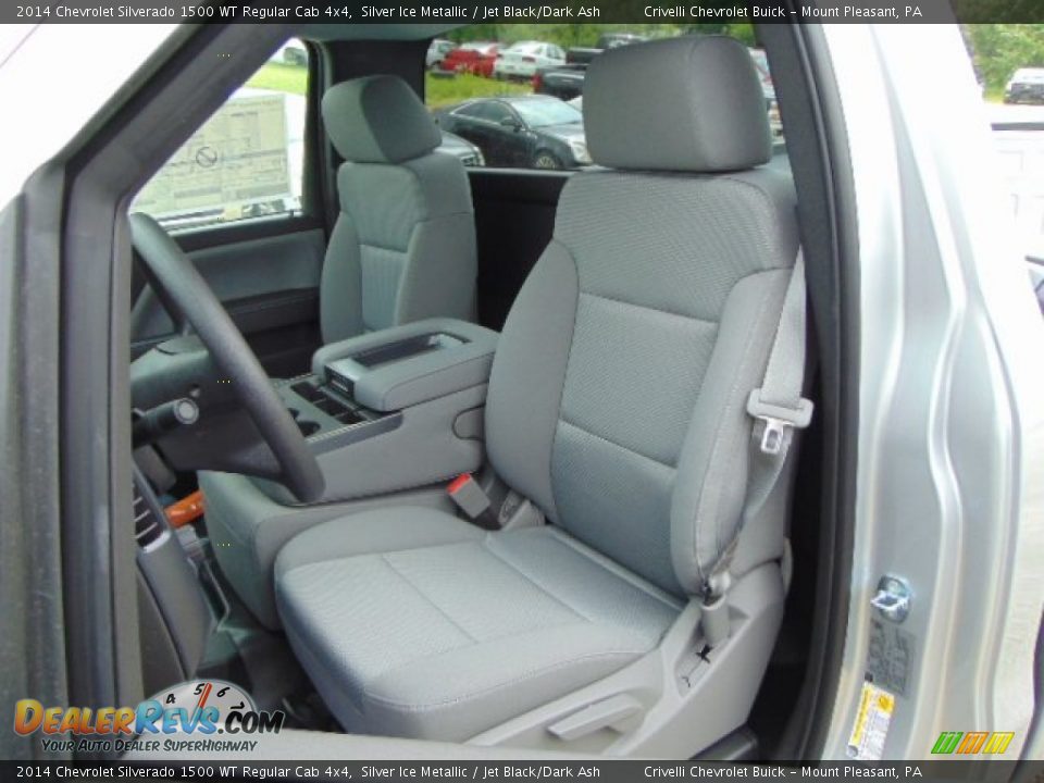 2014 Chevrolet Silverado 1500 WT Regular Cab 4x4 Silver Ice Metallic / Jet Black/Dark Ash Photo #11