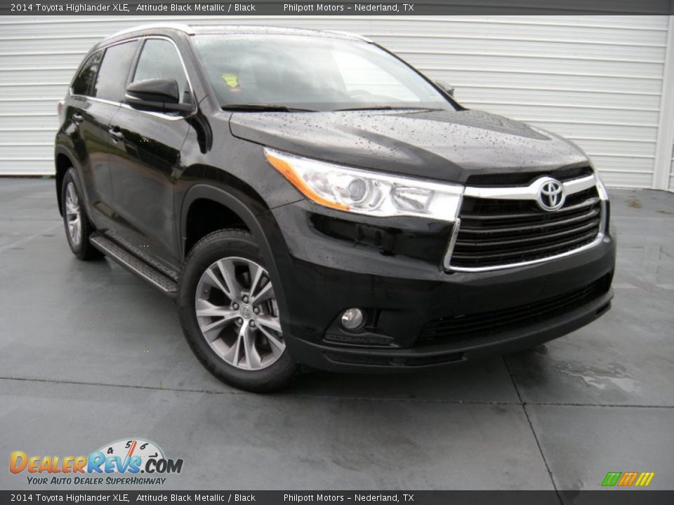 2014 Toyota Highlander XLE Attitude Black Metallic / Black Photo #1