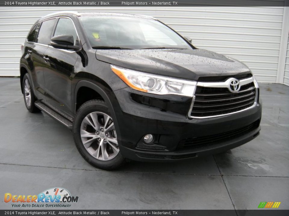 2014 Toyota Highlander XLE Attitude Black Metallic / Black Photo #2
