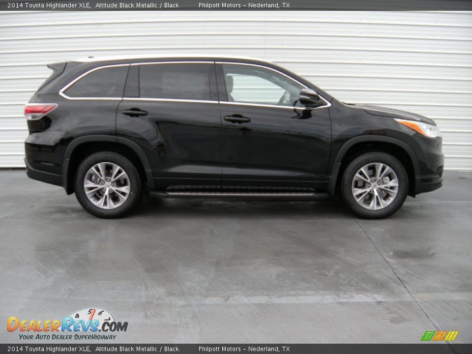 2014 Toyota Highlander XLE Attitude Black Metallic / Black Photo #3