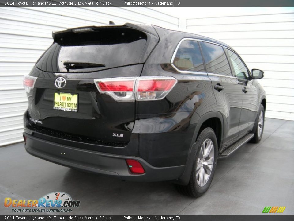 2014 Toyota Highlander XLE Attitude Black Metallic / Black Photo #4