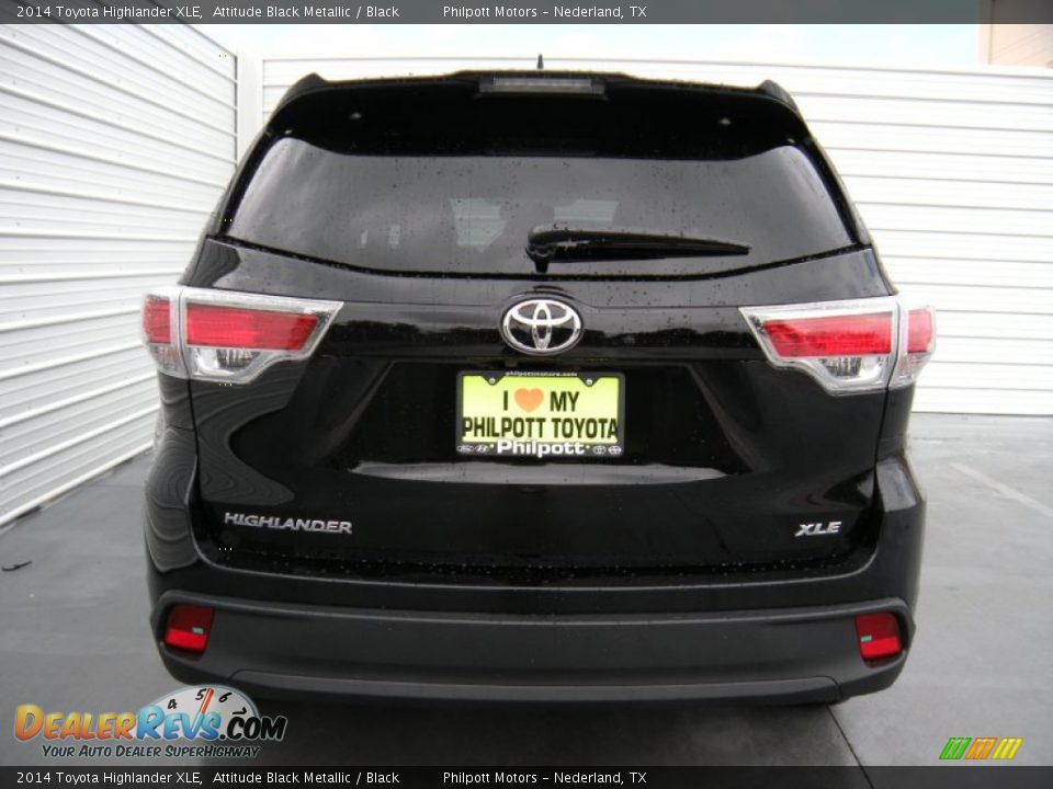 2014 Toyota Highlander XLE Attitude Black Metallic / Black Photo #5