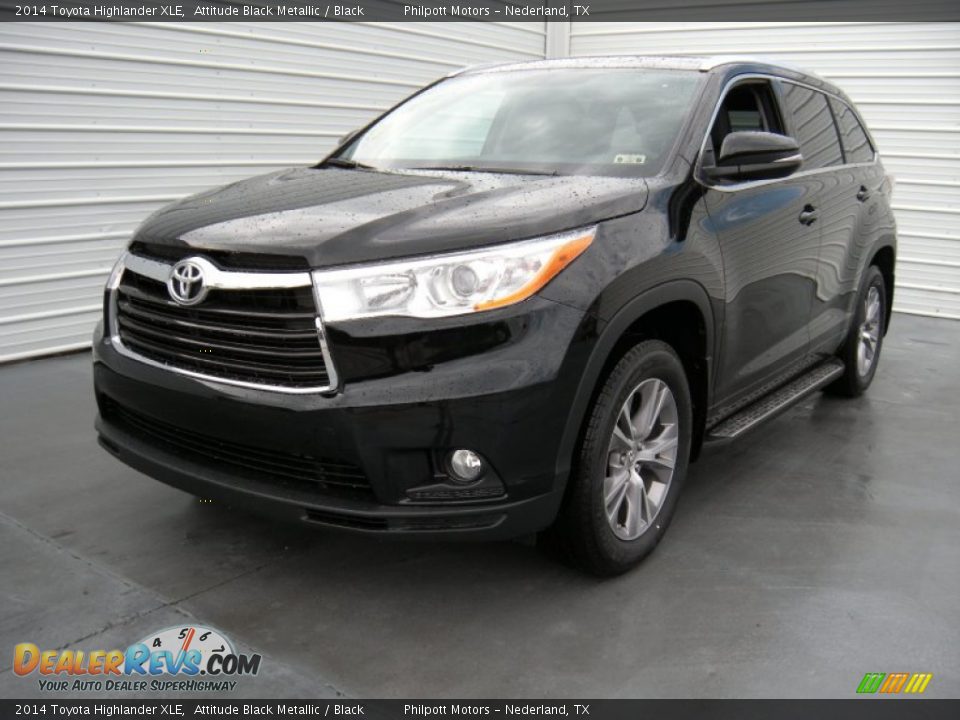 2014 Toyota Highlander XLE Attitude Black Metallic / Black Photo #7