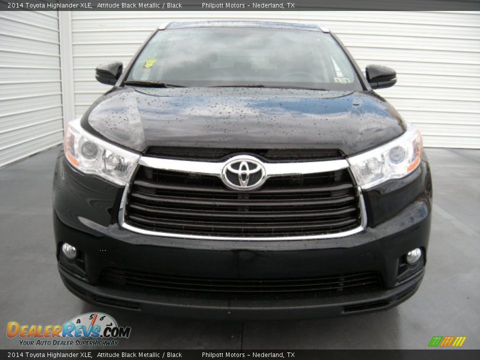 2014 Toyota Highlander XLE Attitude Black Metallic / Black Photo #8