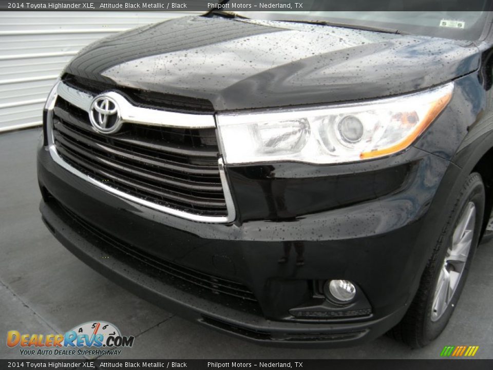 2014 Toyota Highlander XLE Attitude Black Metallic / Black Photo #10