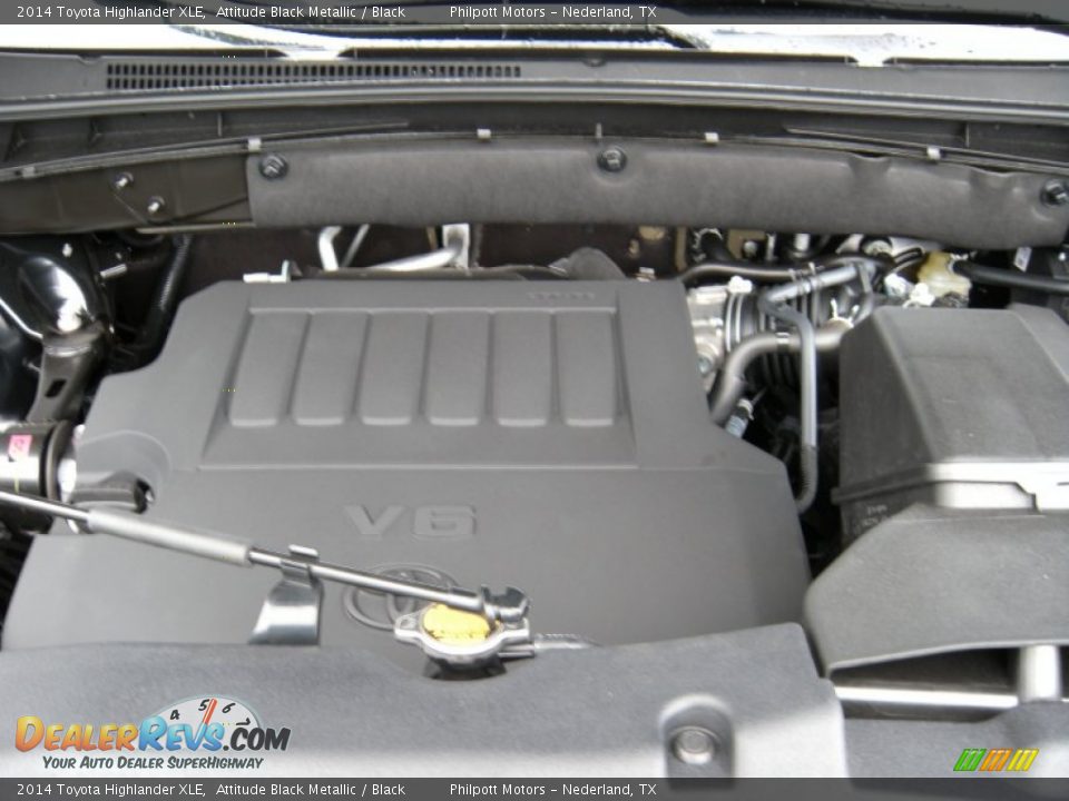 2014 Toyota Highlander XLE Attitude Black Metallic / Black Photo #17